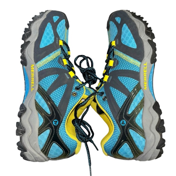 Merrell Shoes - Merrell Grassbow Air Low Hiking Trail Running Shoes Blue Women’s 8 Performance